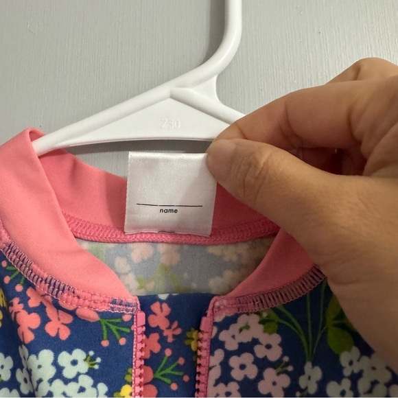 Hanna Andersson Pink and Blue Rashguard Swimwear Size 3T - Picture 6 of 8